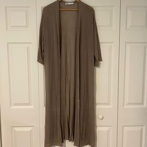 ZARA Linen long cardigan